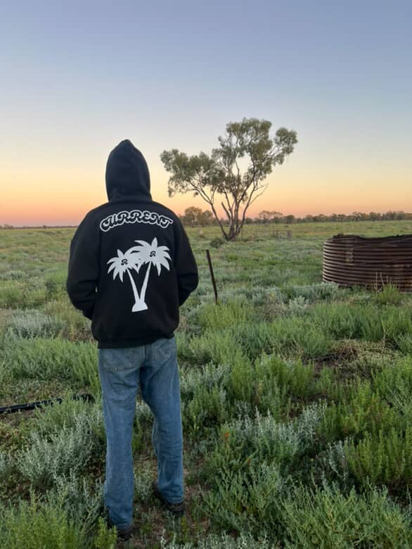 Palm Hoodie Black